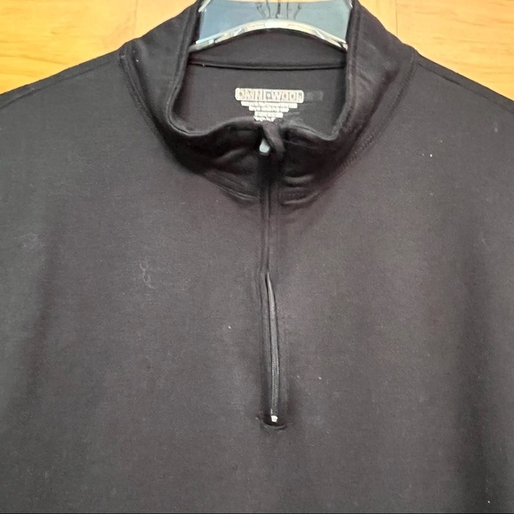 Omni-Wool Black 1/4 Zip Mens Size XL - Picture 2 of 7